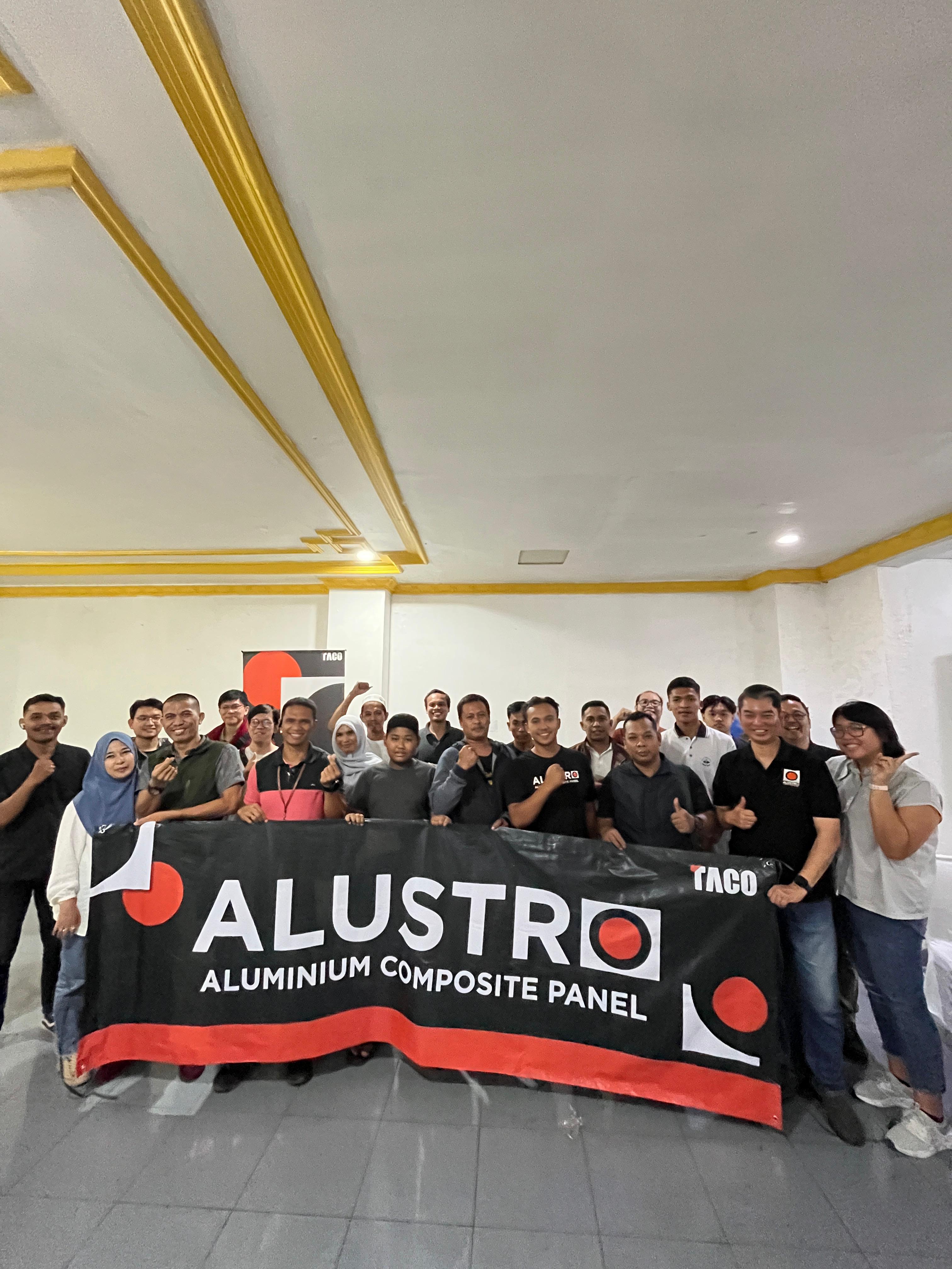 Tingkatkan Kompetensi SDM, CV Sinar Tanete Makmur dan TACO Alustro Gelar Demo Produk Alustro ACP di Ambon